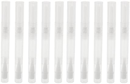 Transparent Empty Twist Pen Cosmetic Container Lip Gloss Aluminum Eyelash Growth Liquid Tube 3ml (10Pcs)