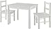 Ameriwood Home Hazel Kid's Table and Chairs Set, White