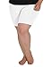 Stretch is Comfort Women's Cotton Plus Size Bike Shorts White 2XL
