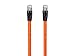 Monoprice Cat8 Ethernet Network Cable - 2 feet - Orange | 2GHz, 40G, 24AWG, S/FTP - Entegrade Series
