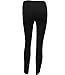 Dafina Specialties Women's High Waist Lace Up Front Skinny Yoga Sports Pants (Small, Black)