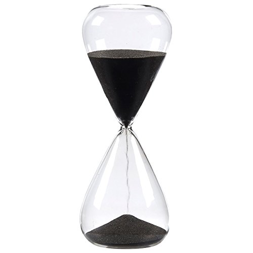 Sand Timer â€“ Hourglass Sand Timer, 15 Minute Sand Clock, Sand Timer Hand-Blown Durable Glass Hourglass Sand Clock - 1.4 x 4.9 x 1.4 Inches