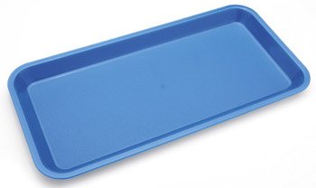 Harfield Polycarbonate Plastic Individual Serving Platter Med Blue (Pack of 2)