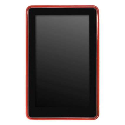 BoxWave Kindle Fire BodySuit - Premium Slim-Fit TPU Gel Skin Case, Texturized for Extra No-Slip Grip for the Kindle Fire (Scarlet Red)