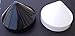 Cone Style Pylon Cap for Marine Dock (Black, 9 inch)