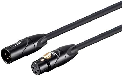 Monoprice XLR Male to XLR Female Cable [Microphone & Interconnect] - 100 Feet | Gold Plated, 16AWG - Stage Right Series