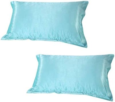 DEHMAN Satin 600 TC Pillowcase (Blue_King)