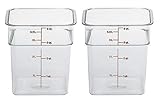 Cambro 4SFSCW135 CamSquare Polycarbonate Square Food Storage container, 4 Quart, 2-units