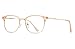 FEISEDY Blue Light Blocking Computer Eyeglasses Anti Blue Light Retro Semi Rimless Eyewear B2456