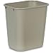 Rubbermaid Commercial Deskside Trash Can, 2 Gallon, Beige, FG295200BEIG