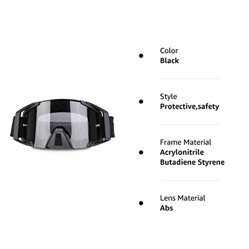 Zdatt Motorcycle Goggles Dirt Bike Goggles Motocross Goggles ATV