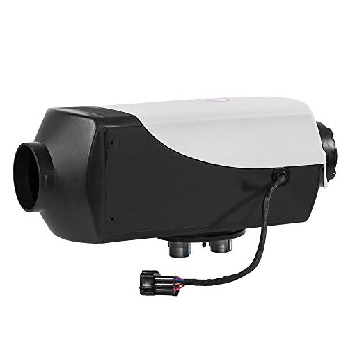 TABODD New New Plateau heater 12V Air Diesel Fuel Heater 5KW Vehicle Heater LCD+ Silencer 5000W for Trucks Boats Bus Car Motor-Homes 5km / 17000Ft Black