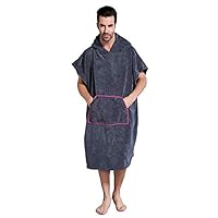 Winthome Changing Towel Robe, Surf Poncho (Gray) Short