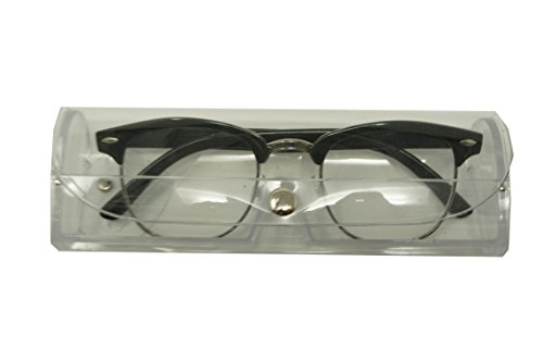 ColorViper basic square reader Unisex Reading Glasses (club master shiny black silver, 2.75)
