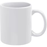 Personalized Coffee Mug with Picture Message | Custom Photo Text and Logo Ceramic Mugs | Customized Tea Cup for Men & Women | Unique Gift Idea Solid White