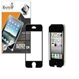 KHOMO Bubble Free Reusable Screen Protector Film for Apple iPhone 5 / 5s (AT&T, Verizon, Sprint) - Black