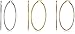 Hoop Earrings, 3-4 Pairs Stainless Steel Hoops Earrings for Women Girls (15mm ~ 70mm)
