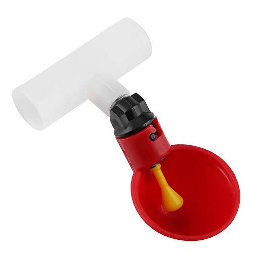 HERCHR 8 Stücke Automatische Geflügel Trinker, Geflügel Trinkbecher, Geflügeltränken Mit Automatischer Füllung Für Vogel Wachtel Taube Huhn Henne(Tube Diameter 25mm)