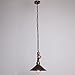 UNITARY Brand Rustic Copper Metal Shade Water Pipe Pendant Light Max 40W with 1 Light Painted Finish