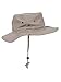 MG Men's Brushed Cotton Twill Aussie Side Snap Chin Cord Hat