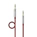 Anker 3.5mm Premium Auxiliary Audio Cable (4ft / 1.2m) AUX Cable for Beats Headphones, iPods, iPhones, iPads, Home/Car Stereos and More (Red) primary