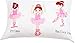 EVERYDAY KIDS 4 Piece Toddler Bedding Set -Born to Dance Ballerina- Includes Comforter, Flat Sheet, Fitted Sheet and Reversible Pillowcase