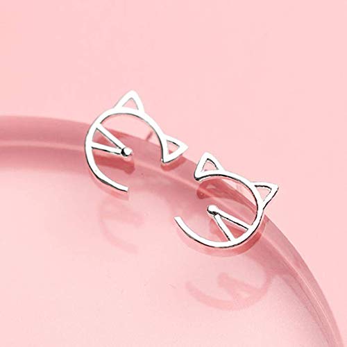 925 Siliver Cat Earrings Earrings Sterling Silver Stud Earrings for Women Gift