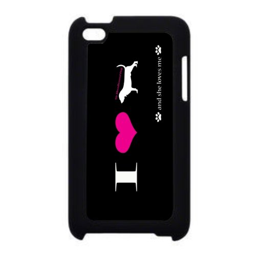 Rikki Knight I Love My Bloodhound Dog Design iPod Touch Black 4th Generation Hard Shell Case