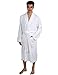 TowelSelections Mens Robe 100% Cotton Terry Cloth Towel Bathrobe Luxury Soft Shawl Bath Robe for Men Large-X-Large White
