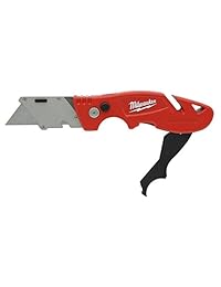 Milwaukee 48 22 1903 Fastback cuchillo de 3 utilidades con almacenamiento de 4 hojas, con compartimiento para separar cables y gancho para destripar
