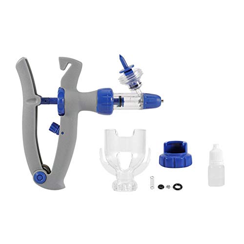 T&F Adjustable and Continuous Veterinarian Syringe Animal Injector Gun Animal Drench Gun for Cattle Goat Pig Livestock and Other Animals