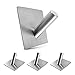 Heavy Duty Stainless Steel Wall Hooks 4 Pack - Our Self Adhesive Wall Hooks Are Extremely Strong Wall Hangers used as Bathroom & Kitchen Towel Hooks, Coat Closet, Bag or Hat Hooks Just Peel and Stick