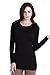 Nikibiki Long Sleeve Crew Neck Top,One Size,Black