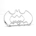 GXHUANG Batman Sugar Cookie Cutters Set - Stainless Steel, Set of 2, for Anniversary Birthday Wedding Party