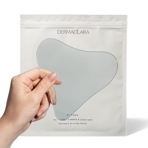 Dermaclara Chest Wrinkle Patch - Silicone Chest Patches for Wrinkles, Reusable Chest Wrinkle Pads, Overnight Scar Treatment for Pregnancy, Stretch Marks, Skin Repair, Up to 30 Uses - 1 Patch