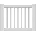 barrette outdoor living 73030535 Gate Vinyl Rail, White