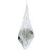 Halloween Haunters Hanging Life-Size Human Skull Inside Cocoon Spider Web Prop Decoration - Flashing Evil Red LED Eyes Light-Up - Spooky Human Skeleton Head - Haunted House Entryway Party Display