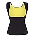 SHAPERX Women's Sweat Vest Neoprene Waist Trainer Vest Sauna Hot Slimming Body Shaper Weight Loss,SZ8017-Yellow-S