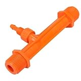 Garden Water Irrigation Device Tube Venturi Fertilizer Injectors (Orange-3/4Inch)