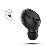 Bluetooth Headphone Mini Car Headset Magnetic Charging Wireless Invisible In-Ear Earbuds Mic Hands-Free Calls Sports Earphone with 6pcs ear-tips Earpiece for IOS iPhone 8 X Android Smartphones, Black