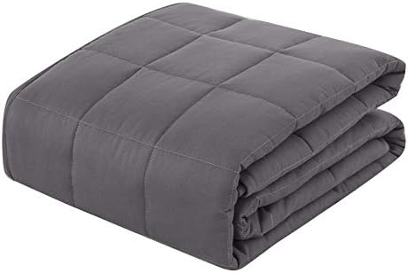 lunmous Weighted Blanket for Adults Weigh Around Cozy Heavy Blanket 100% Cotton Material with Glass Beads(60"x80",20)