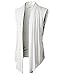 H2H Mens Casual Long Cardigan Vest Shawl Collar Lightweight Open Front Sleeveless