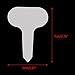 KINGLAKE 100 Pcs White Plastic Plant Labels Waterproof T-Type Plant Tag Nursery Flower Garden Labelsthumb 2