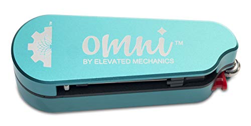 The Omni 8-in-1 Deluxe Smoking Accessory: Durable Herb and Spice Grinder Multi-Tool and Lighter Case (Wintergreen)