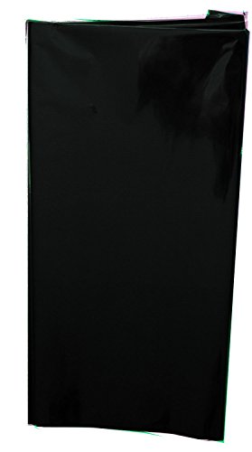 Colored Mylar Metallic Sheets 18" x 30" - 5 Sheets Each Pack (Black Metallic)