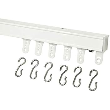 Amazon Com White Ceiling Mount Curtain Track System With Ball