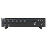Atlas Sound AA240 Mixer Amplifier 240 Watt 6 Channel Bridge IN OUT Circuit 5 Mic Line Input