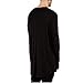OLRIK Mens Hip Hop Free Styles Swag Stage Curved Hem Long Sleeve T Shirt Black M