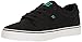 DC Men's Anvil TX Skateboarding Shoe, Black/Turquoise, 12 D US
