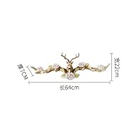 AOLIr Hanger Coat Rack American Retro Deer Head Hook Living Room Porch Bedroom Wall Antler Decoration Wall Hanging Creative Door Hanging Key Rack Wall Hanging Hook